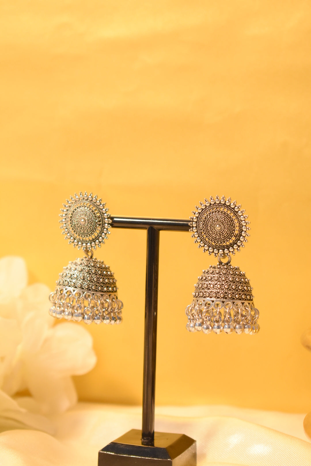 Classic Silver Jhumka
