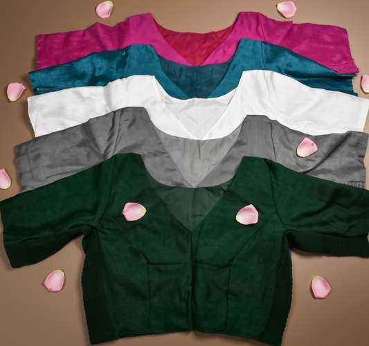 Stretchable V Neck Blouse