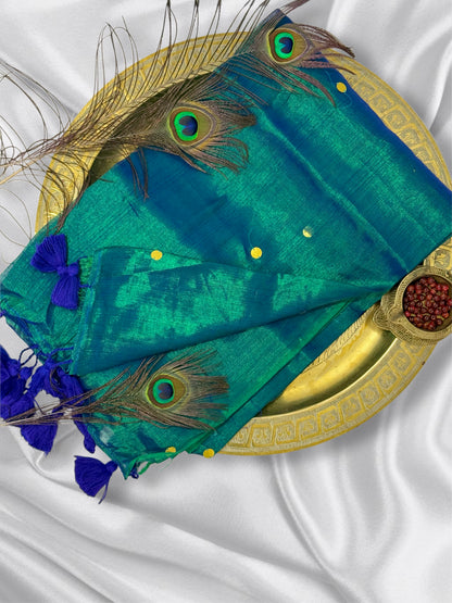 Premium Quality Peacock Colour Saree