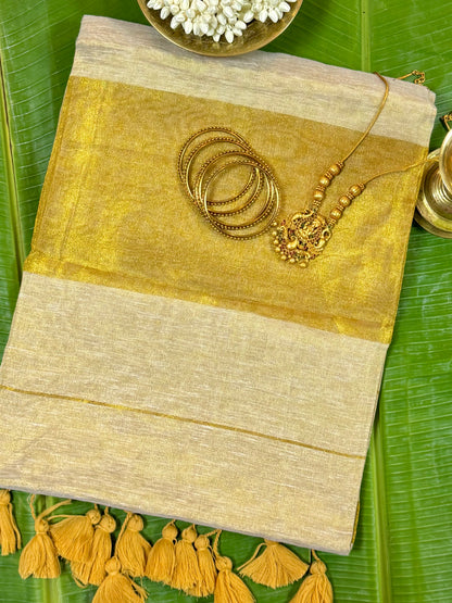 Cotton Onam Saree